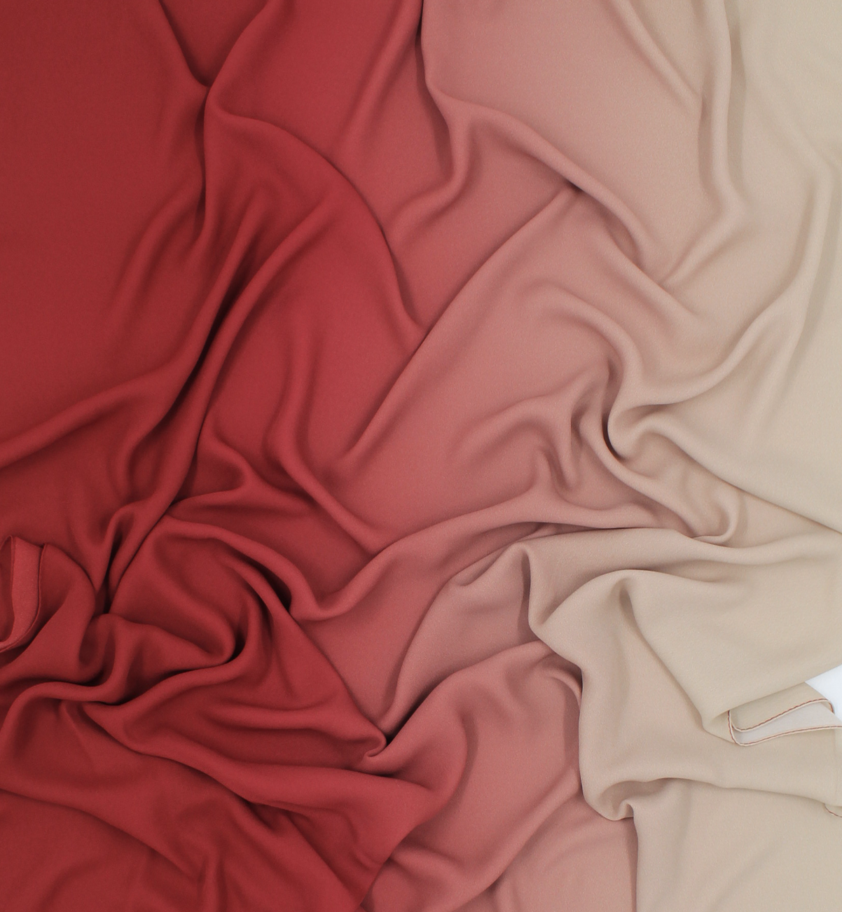 CHALE YAOMY® DÉGRADÉ - Rouge carmin to beige