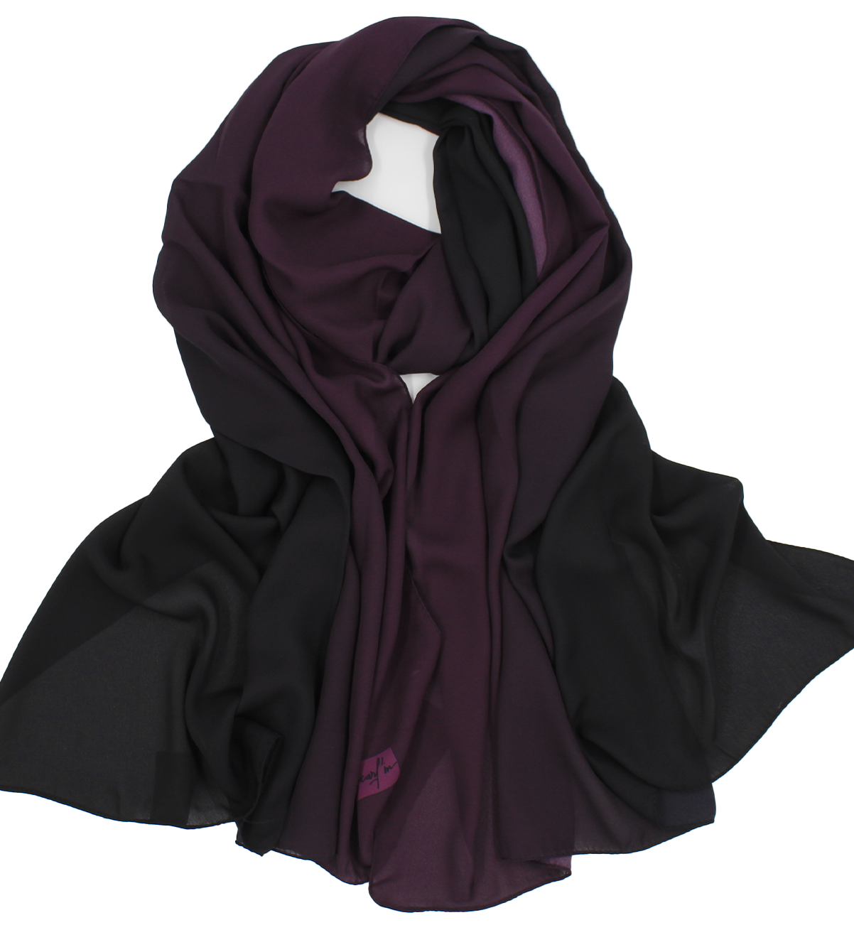CHALE YAOMY® DÉGRADÉ - Violet to noir