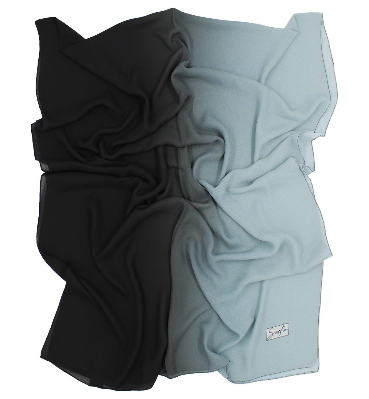 CHALE YAOMY® DÉGRADÉ - Mint to noir