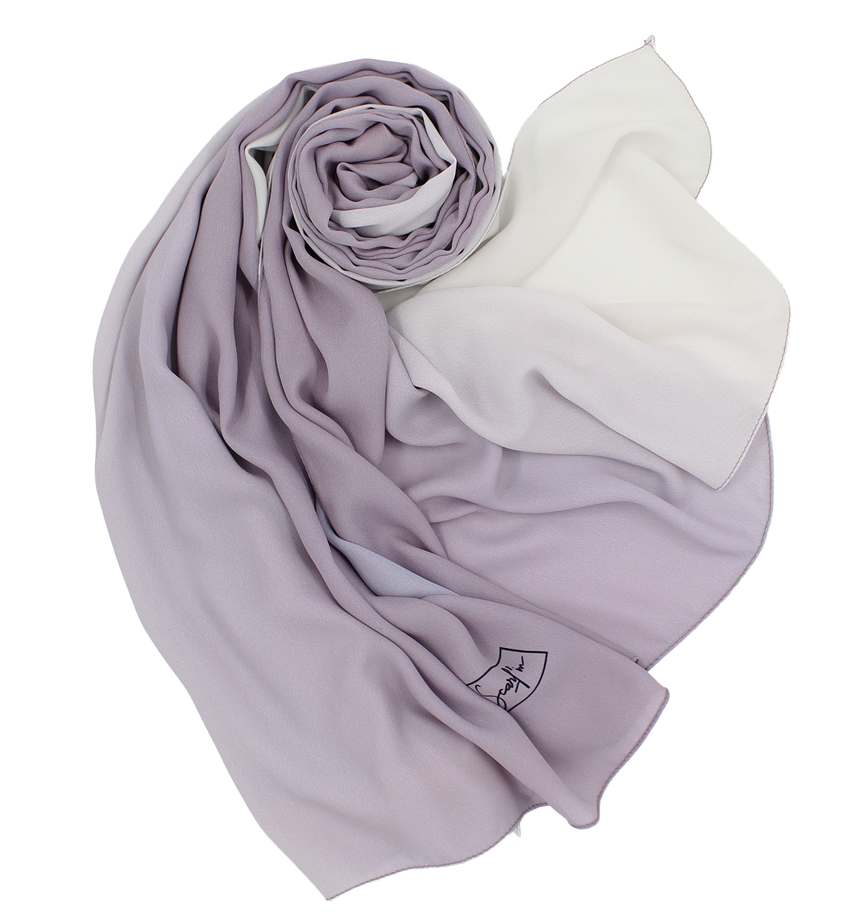 CHALE YAOMY® DÉGRADÉ - Mauve to blanc