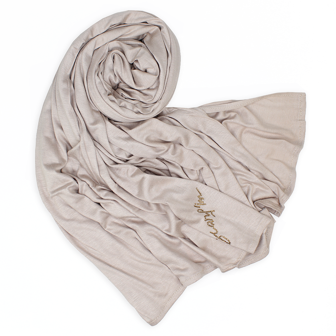 CHÂLE EMALY® "SIMPLE" - Beige rosé