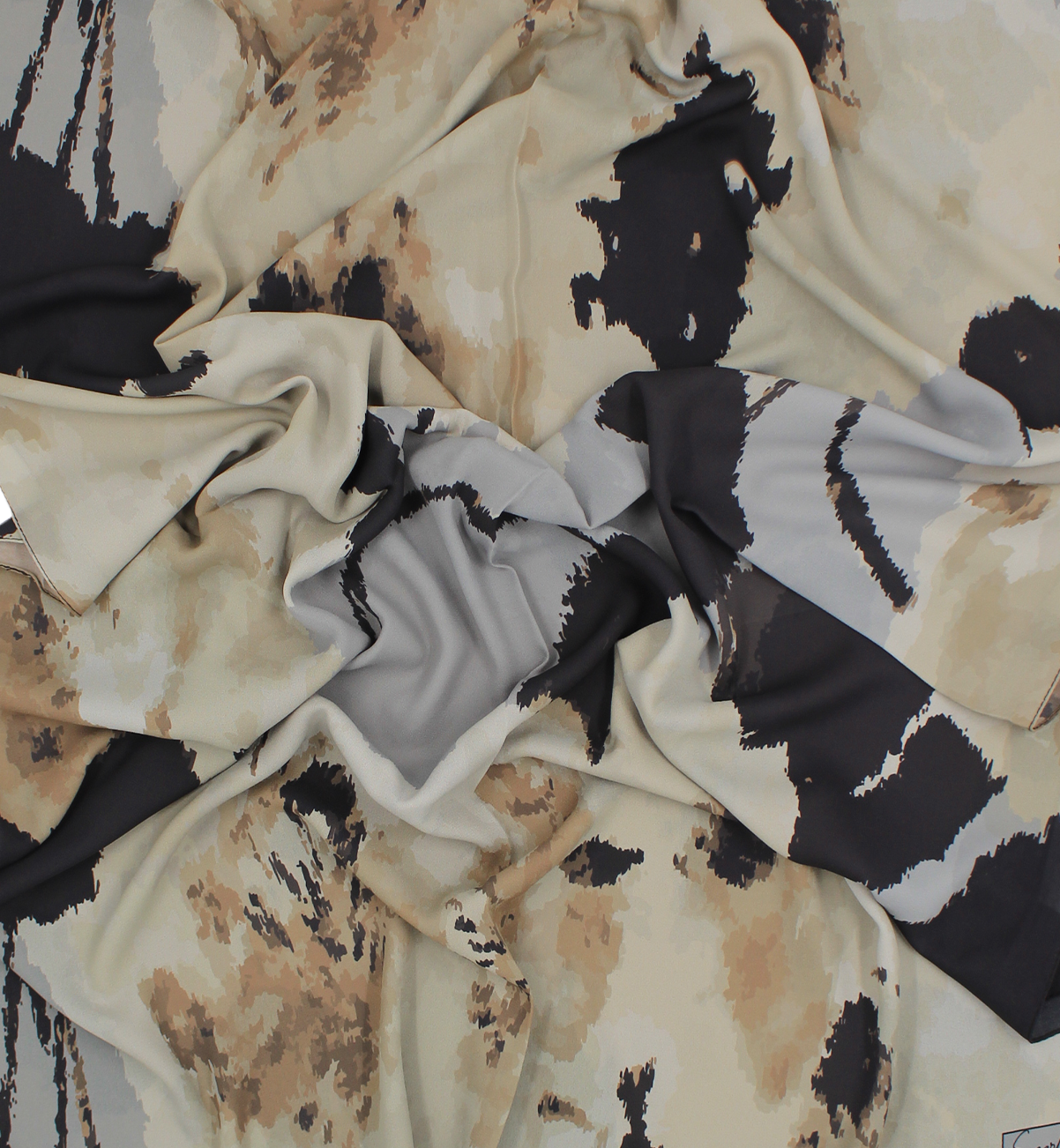 CHALE YAOMY® "FLORAL" - Grisé