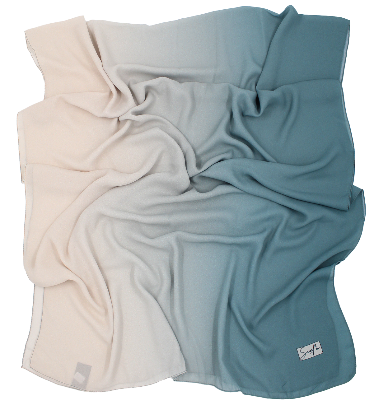CHALE YAOMY® DÉGRADÉ - Vert to beige