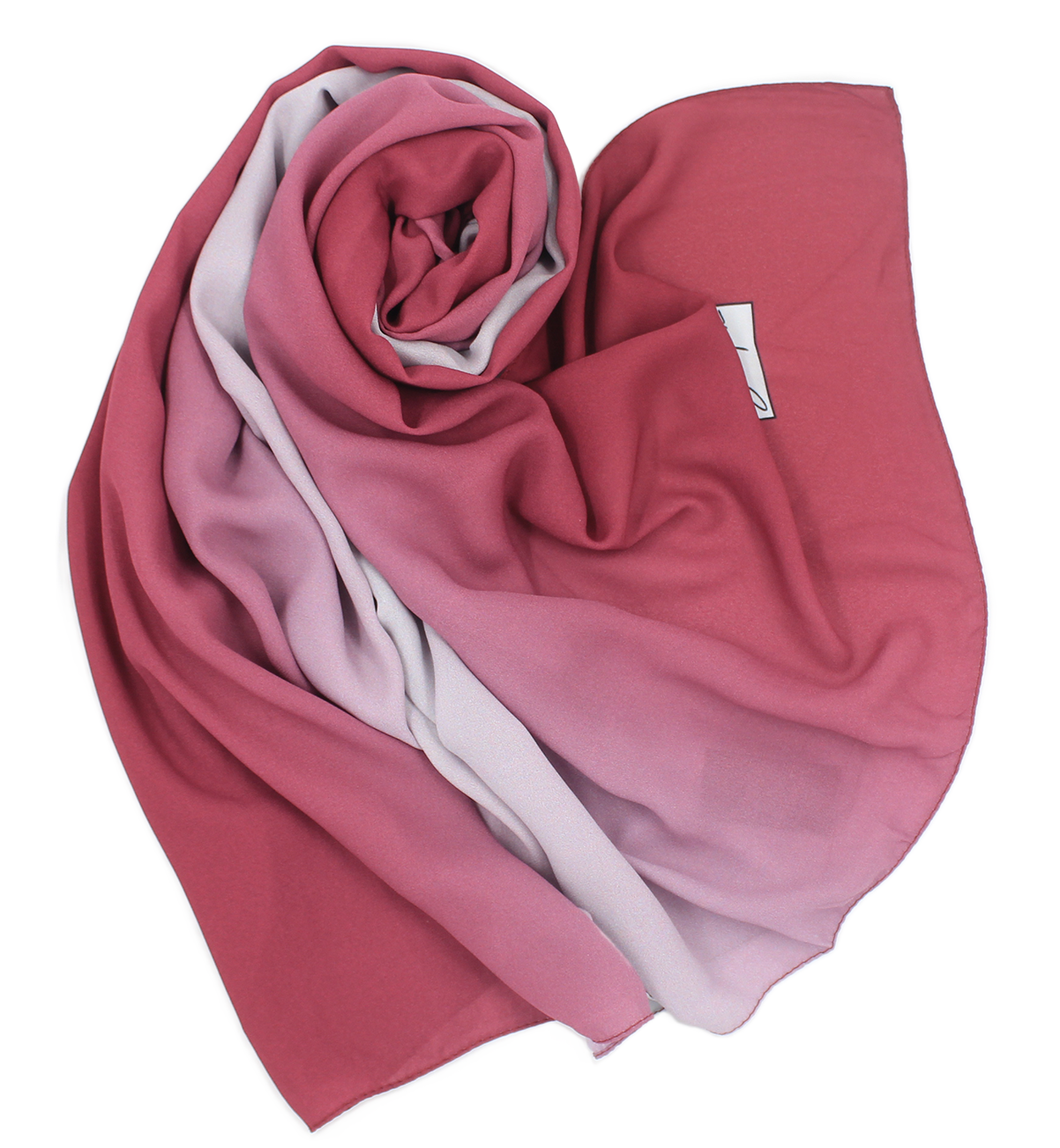 CHALE YAOMY® DÉGRADÉ - G17 Fuchsia to gris clair