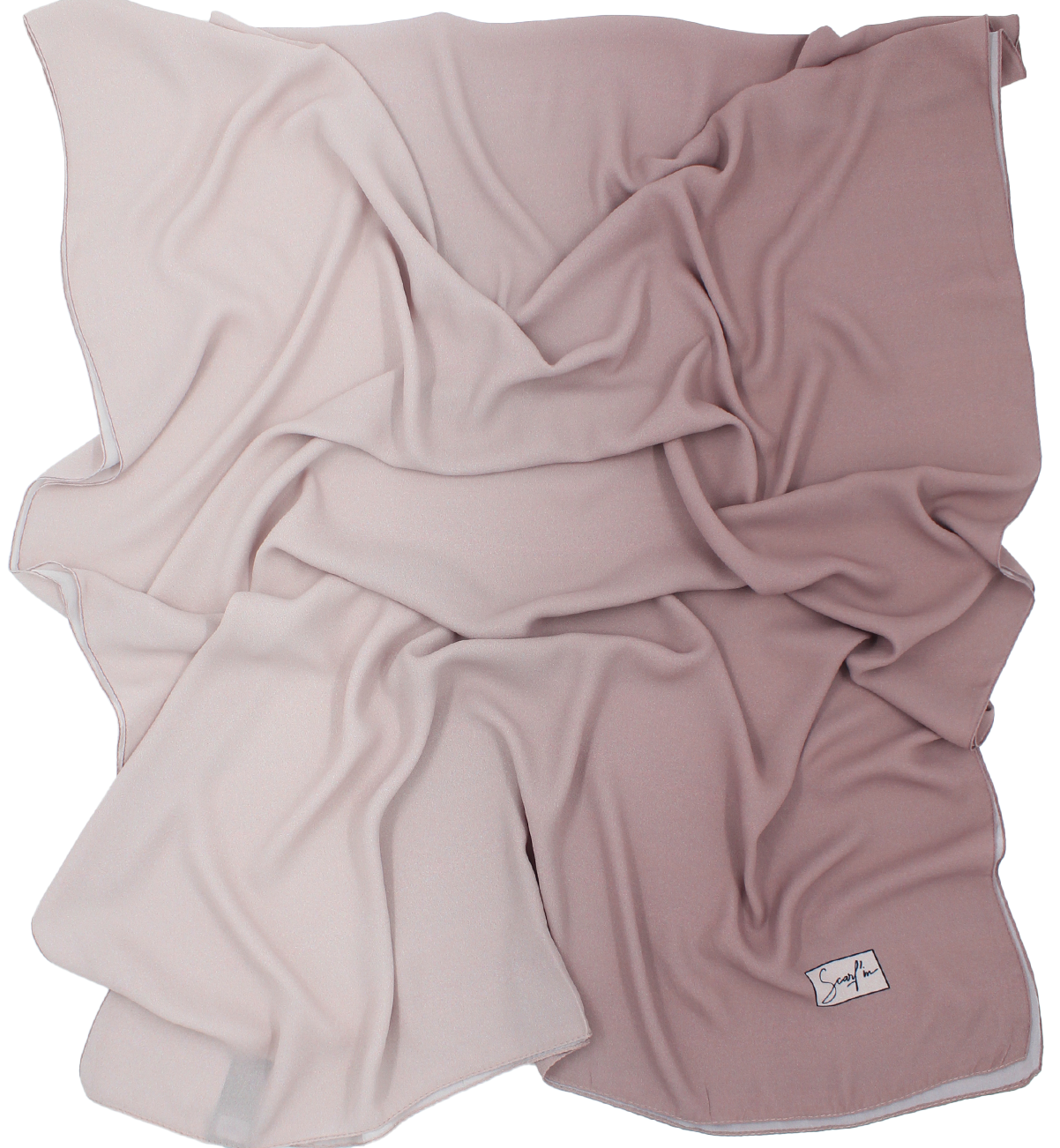 CHALE YAOMY® DÉGRADÉ - G30 Vieux rose to poudré