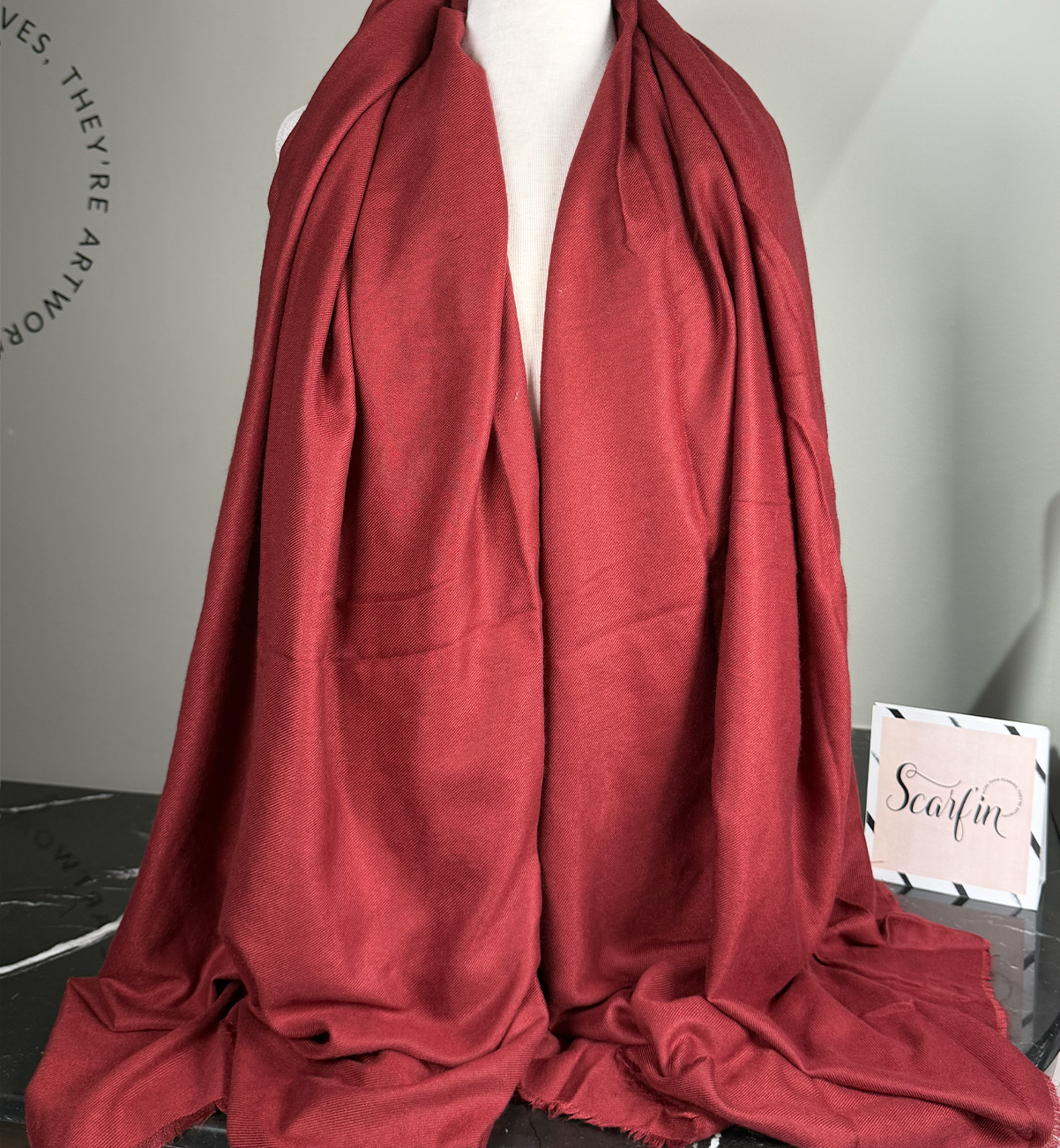 Grande écharpe - Bordeaux