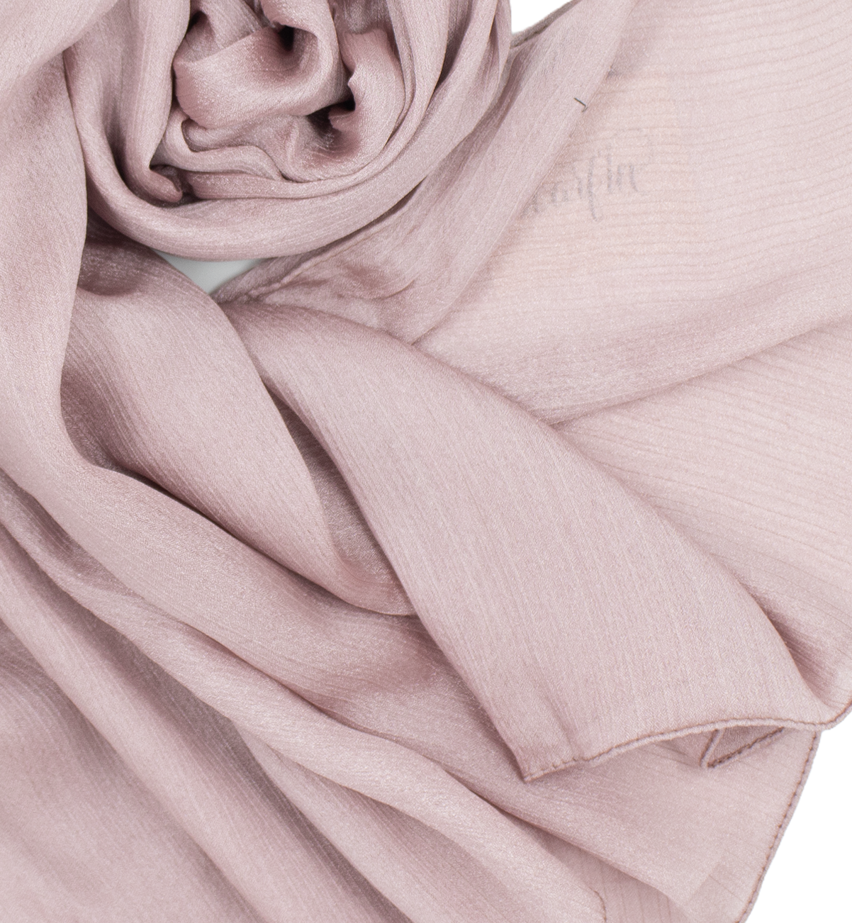 Châle soirées côtelé - Rose mauve