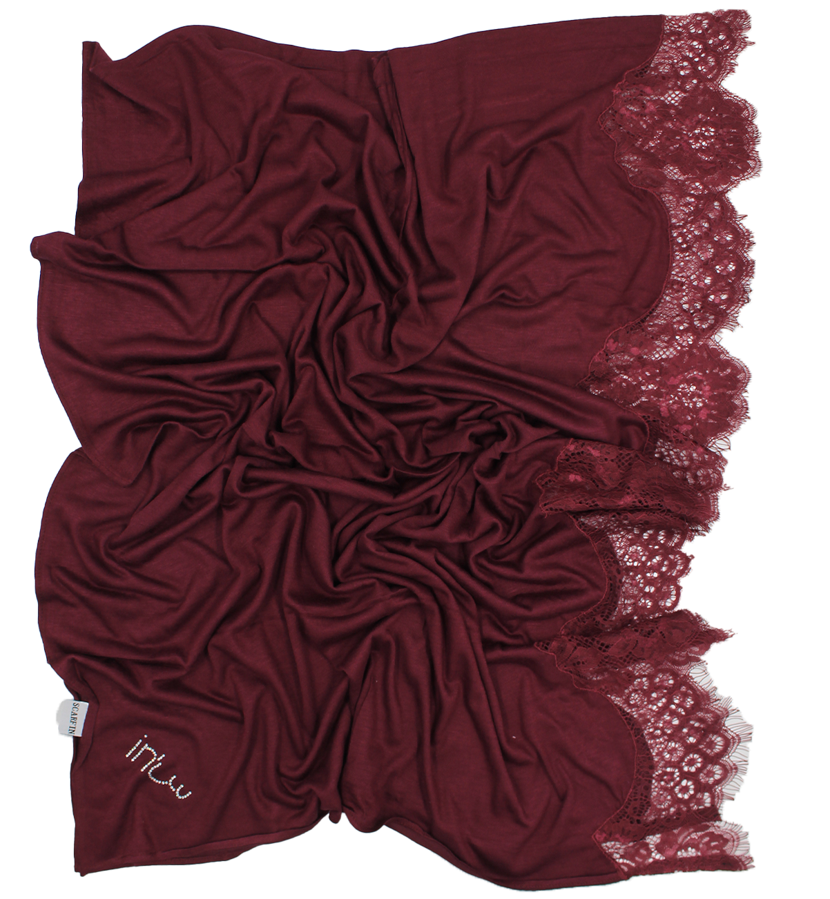 CHÂLE EMALY® dentelle - Burgungy