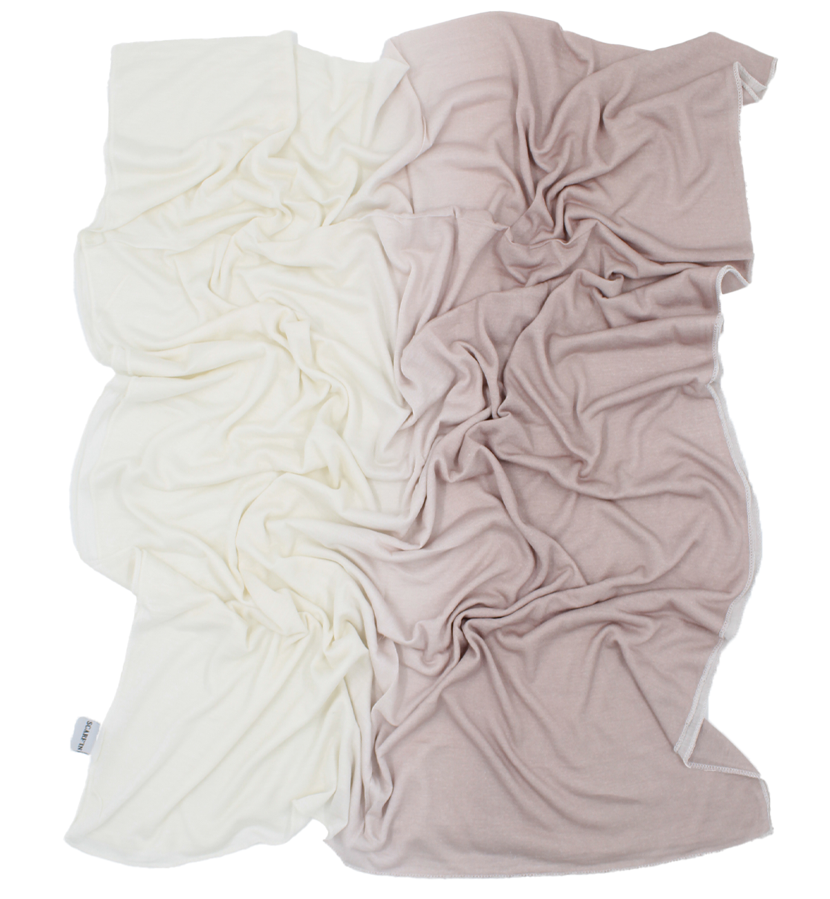 CHÂLE EMALY® dégradé - Nudy to blanc
