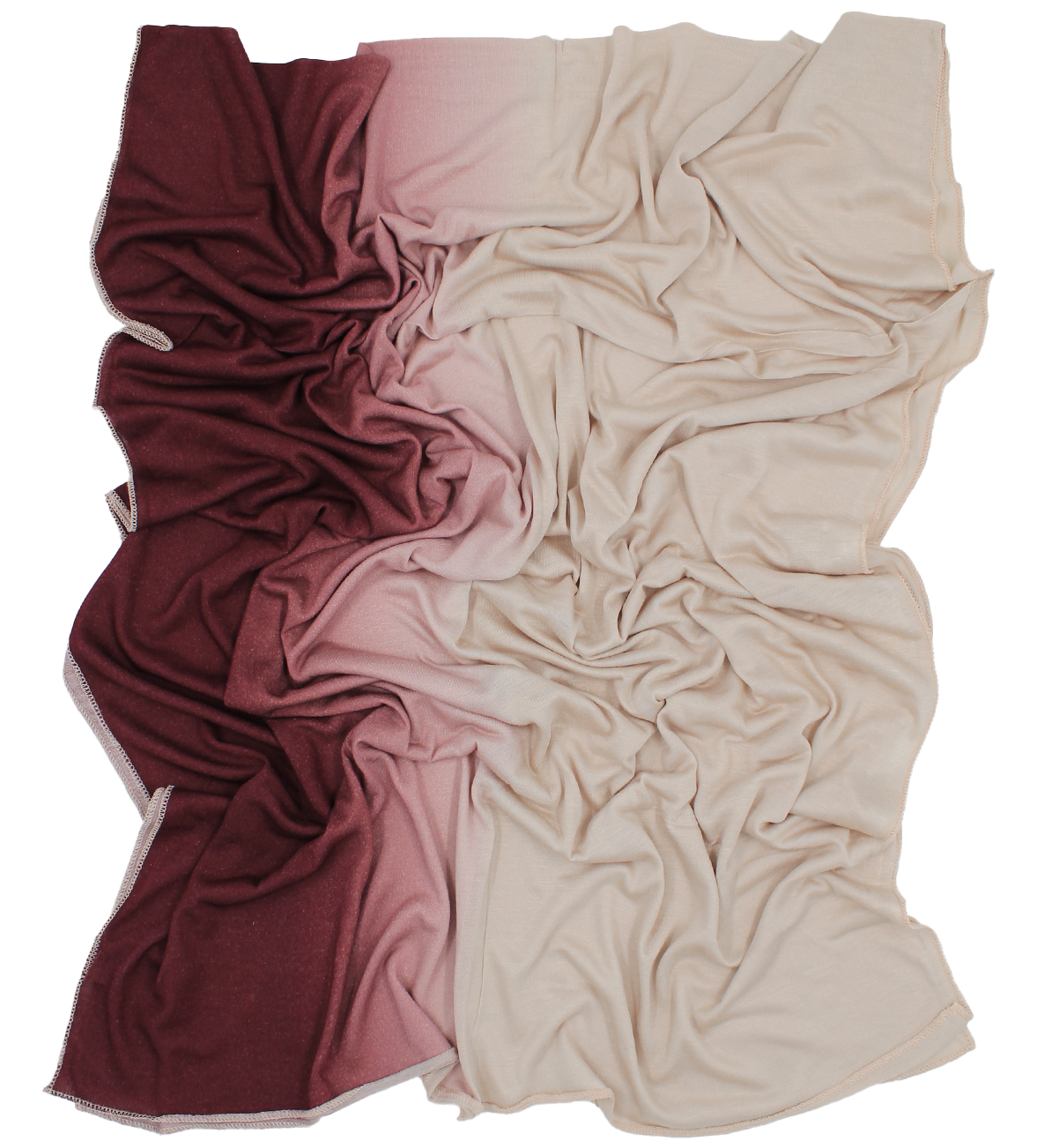 CHÂLE EMALY® dégradé - Burgundy to beige