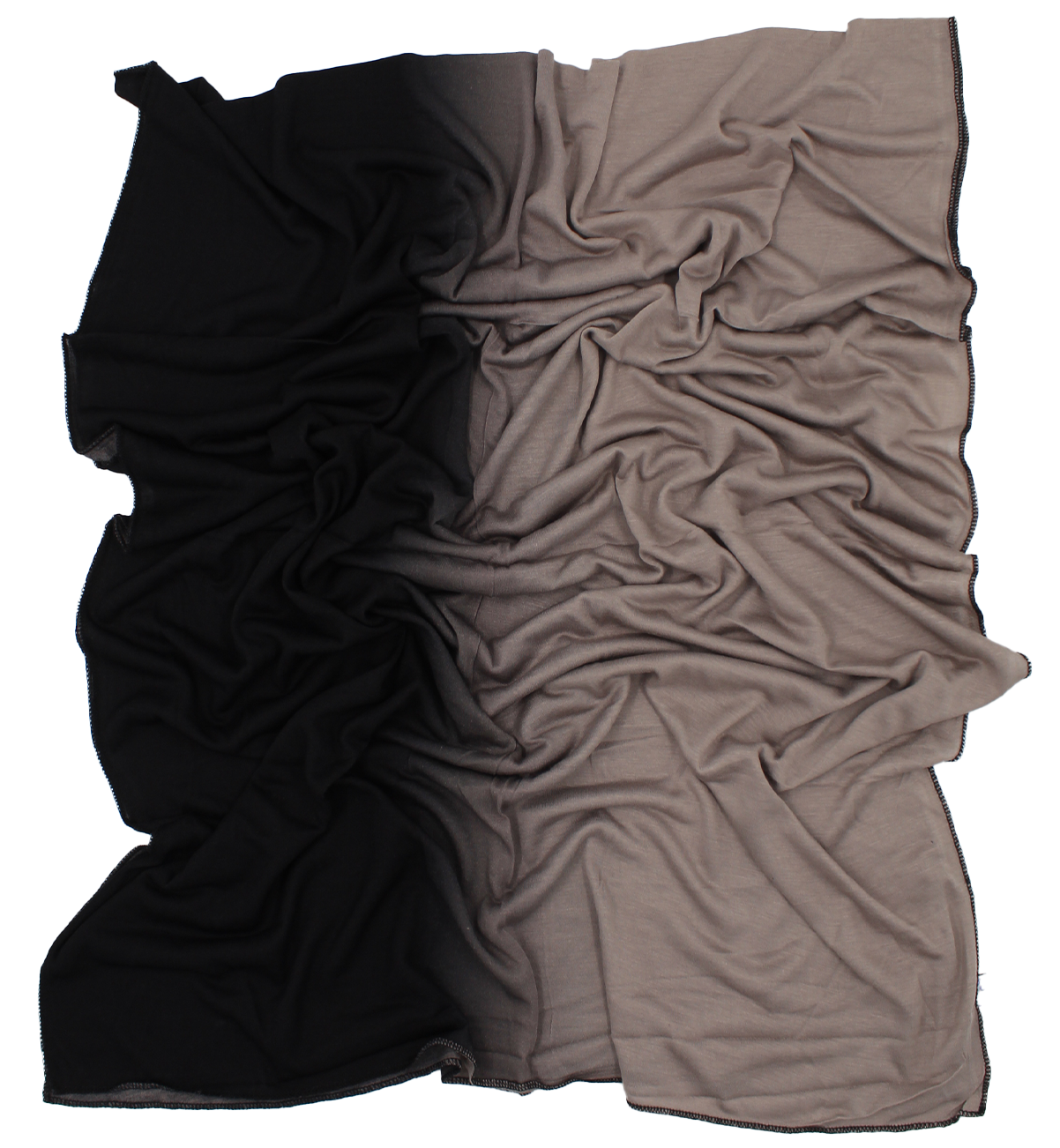 CHÂLE EMALY® dégradé - Noir to taupe