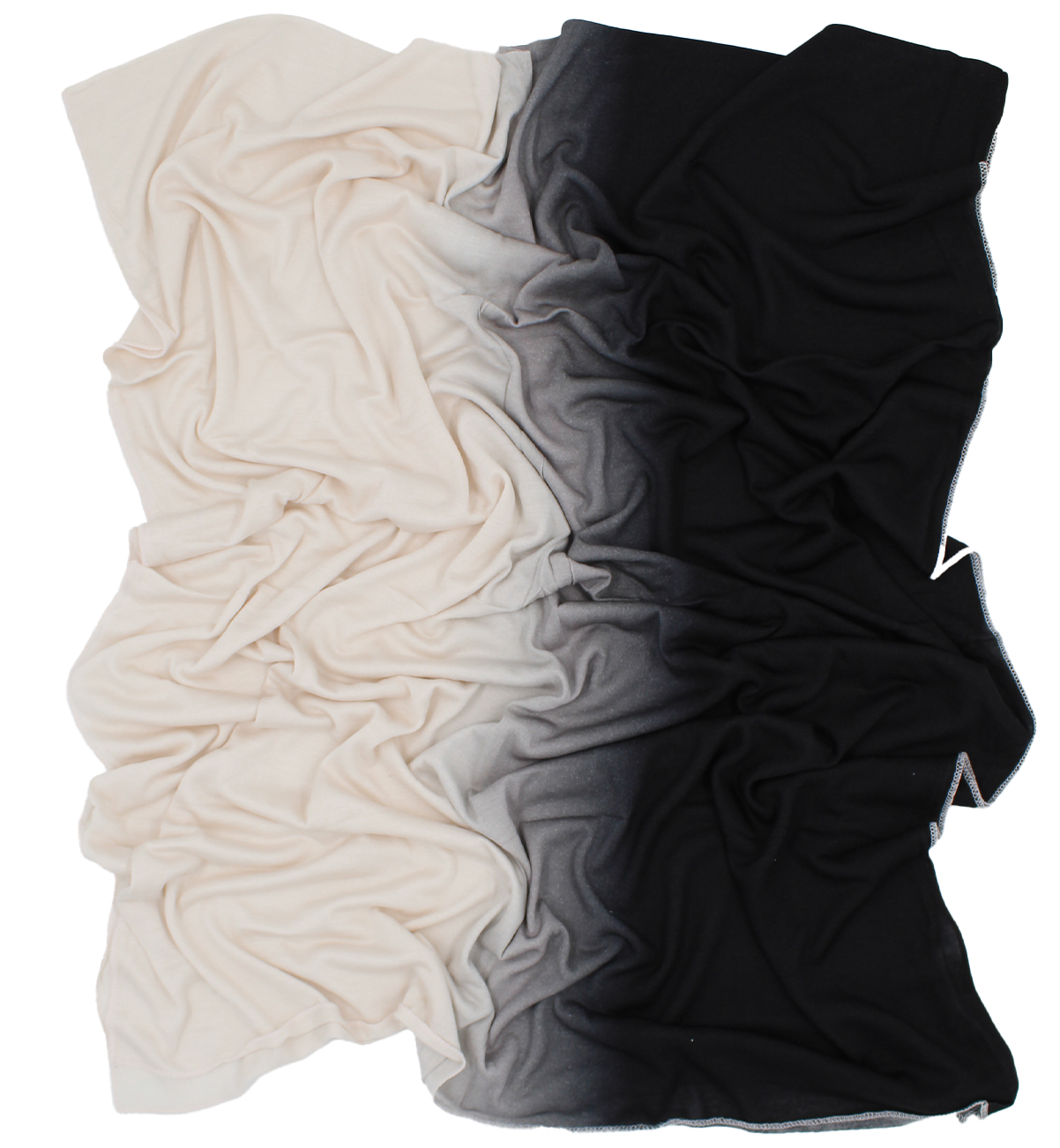 CHÂLE EMALY® dégradé - Noir to beige