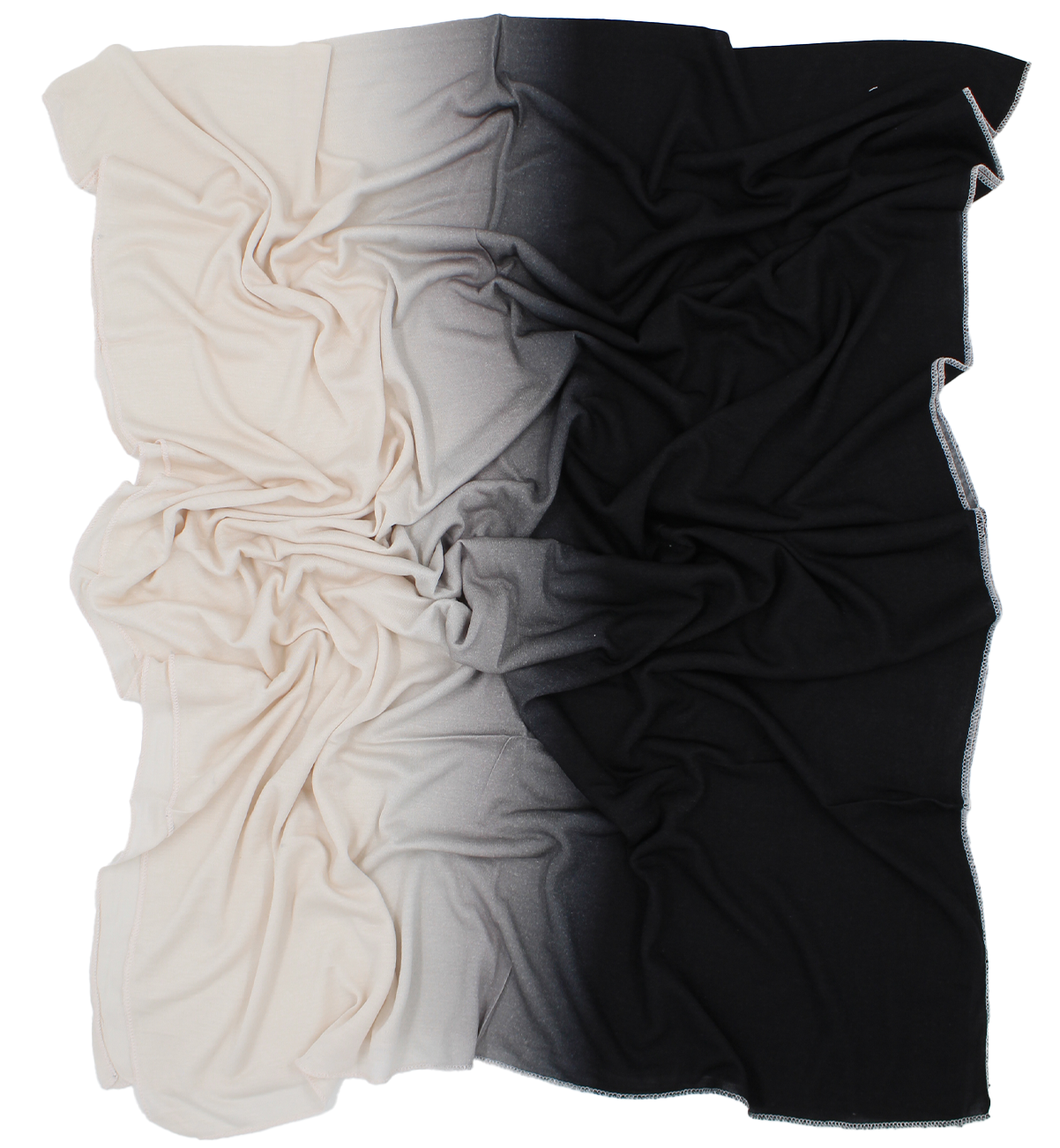 CHÂLE EMALY® dégradé - Noir to blanc