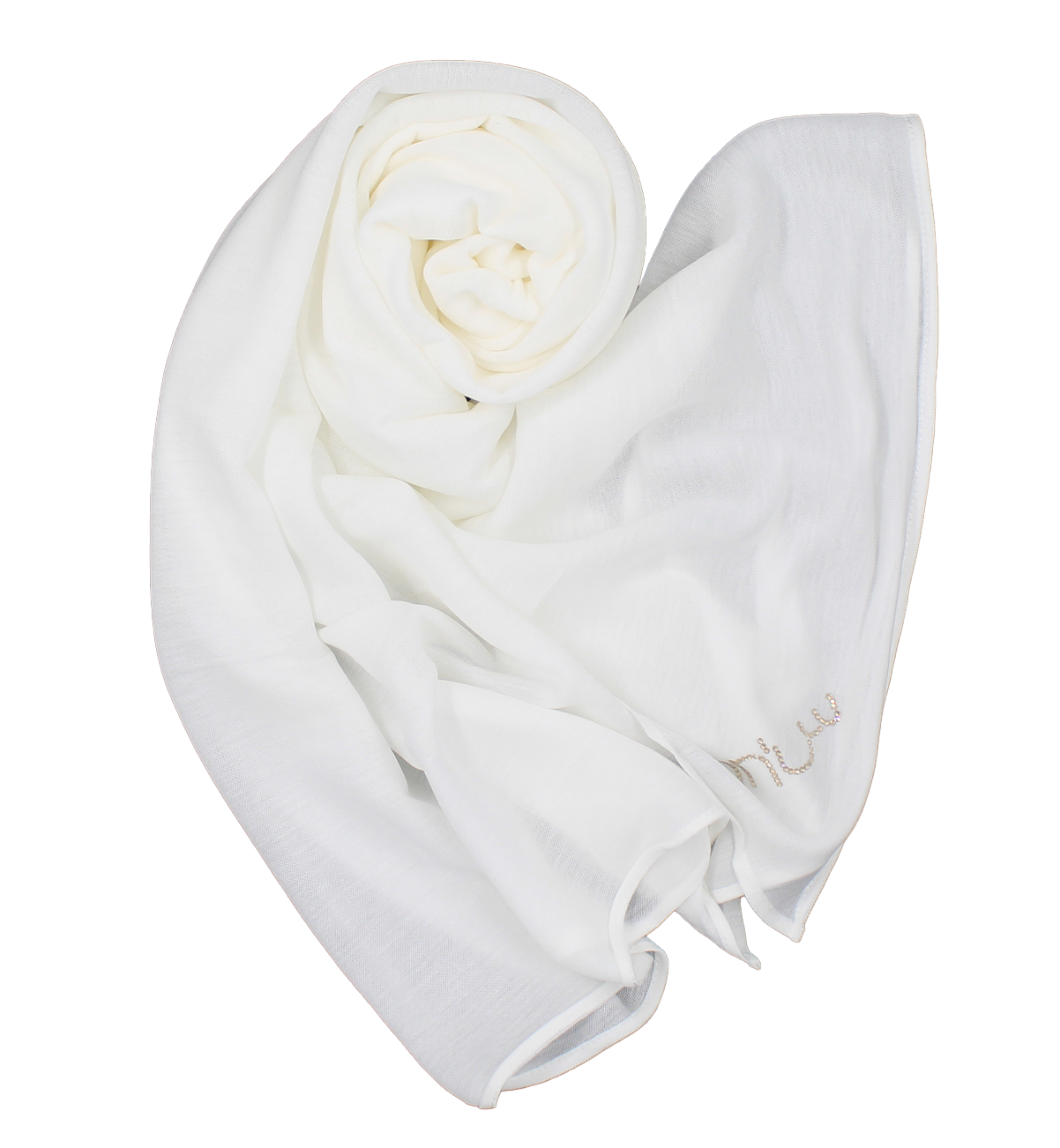 CHÂLE EMALY® piqué - Blanc cassé