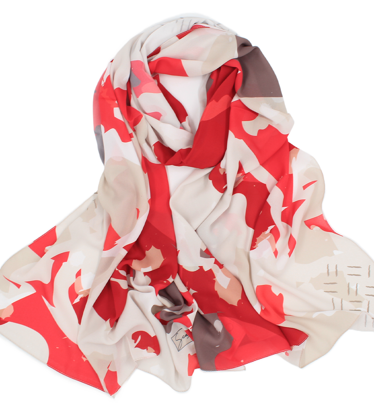 CHÂLE YAOMY® "JILL" - ROUGE