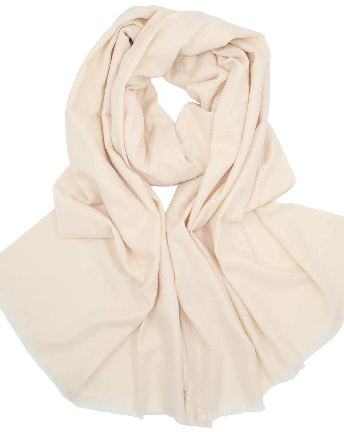 Écharpe en laine unie - Beige blond