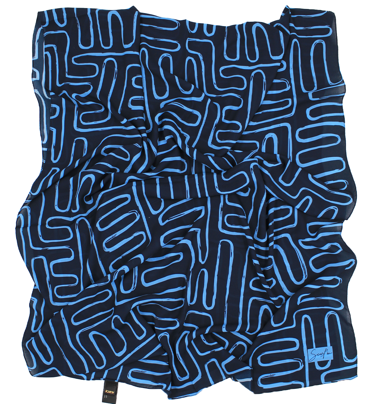 CHALE YAOMY® "LABYRA" - Bleu