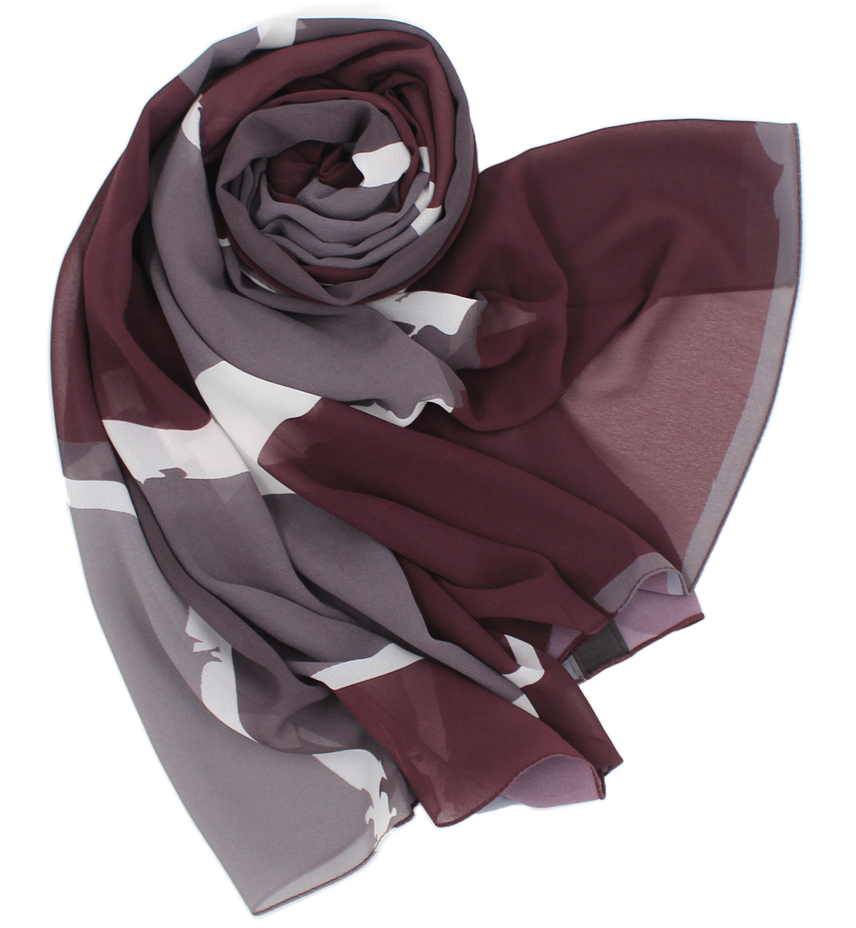 Châle RIQA® "LISATI" - Burgundy
