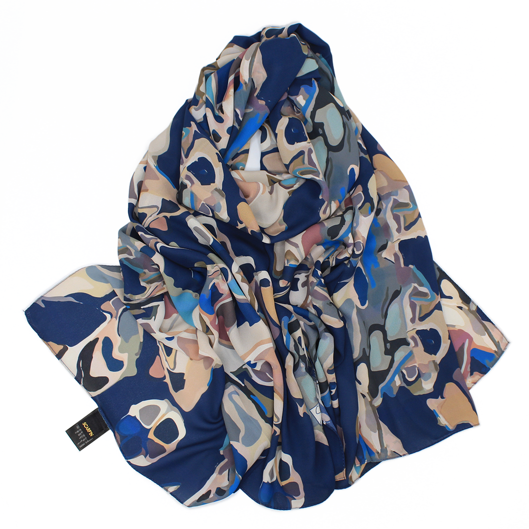 CHÂLE YAOMY® "LIYANA" - Bleu
