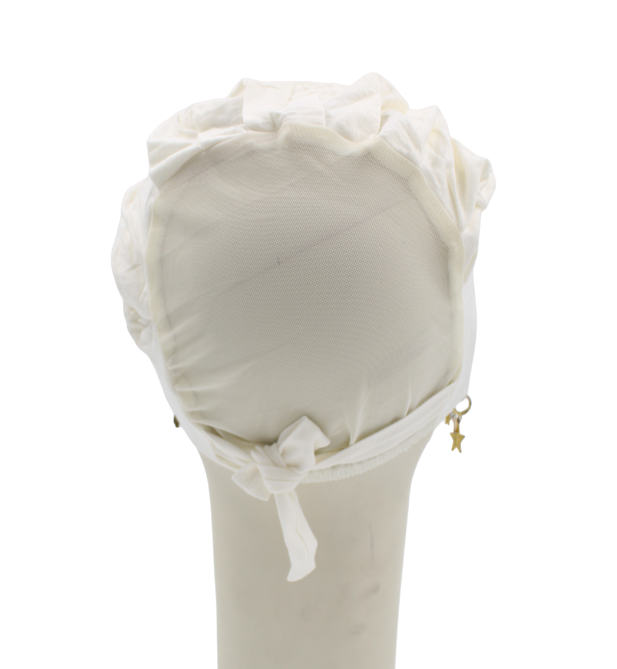Bonnet Mi-tulle - Blanc cassé