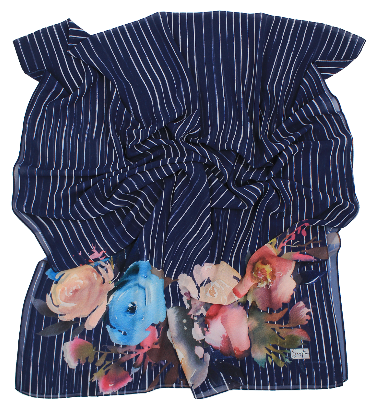Châle RIQA® "MOSKY" - Bleu