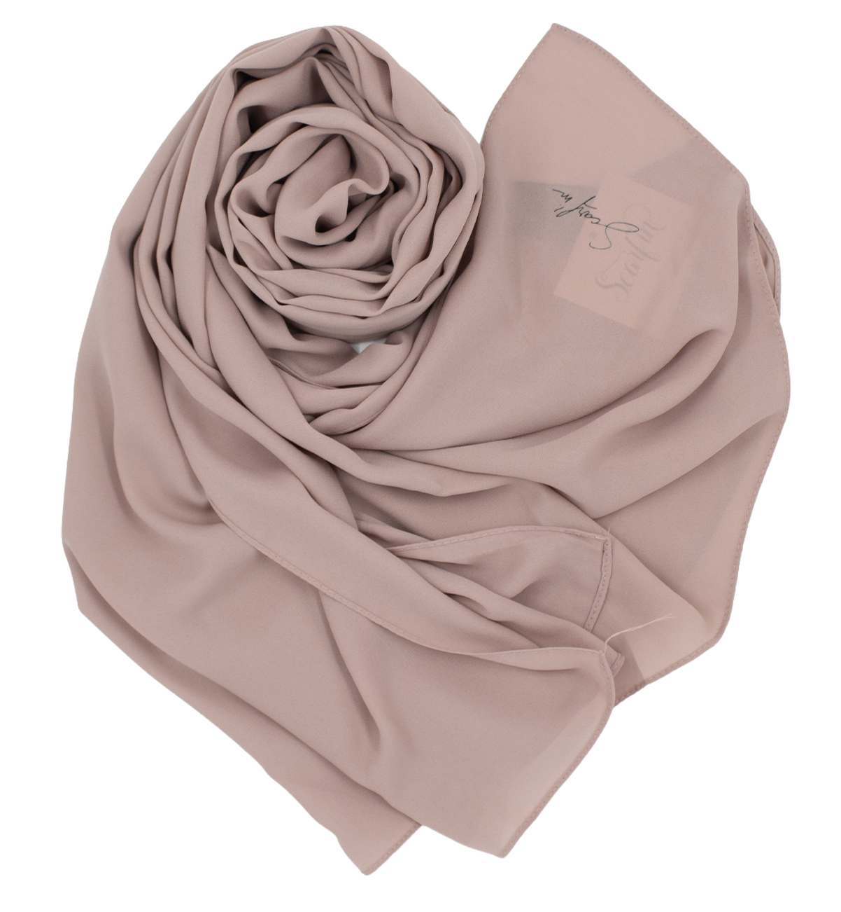 Châle en crêpe - Rose poudré