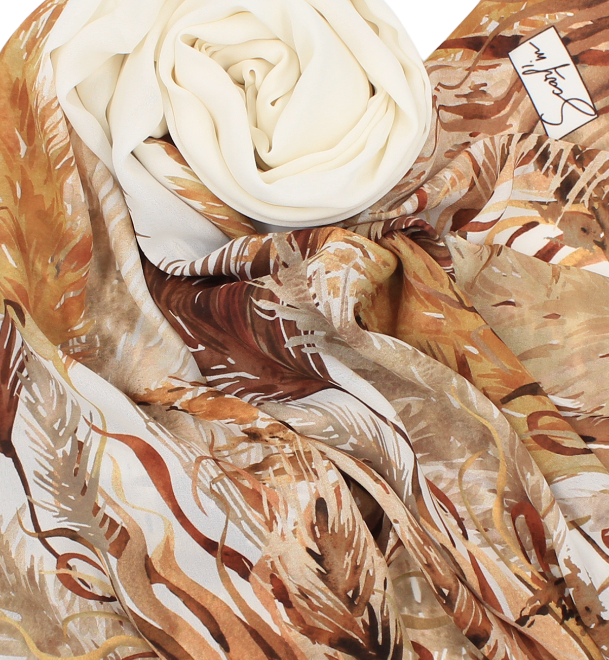 Châle YAOMY® "PAMPAS" - Blanc