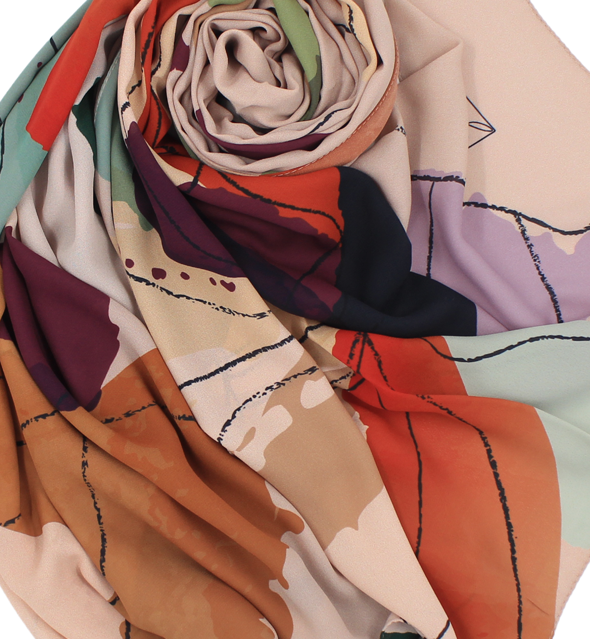 Châle YAOMY® "Bloomance" - Beige