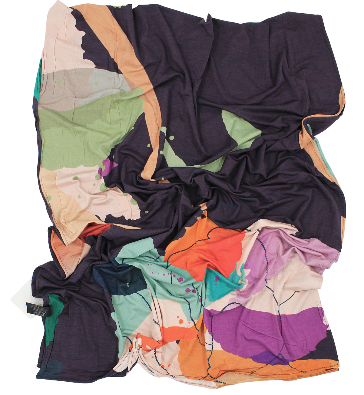 Châle EMALY® "BLOOMANCE" - Noir