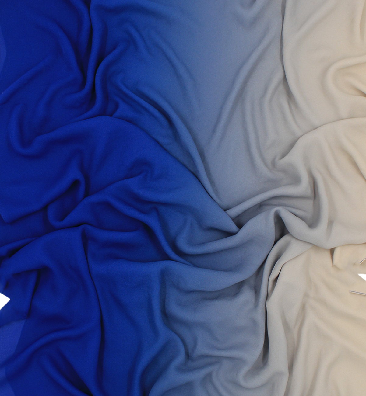 CHALE YAOMY® DÉGRADÉ - Bleu roi to beige
