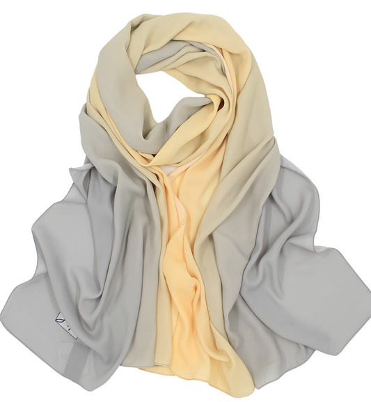 CHALE YAOMY® DÉGRADÉ - Gris to jaune