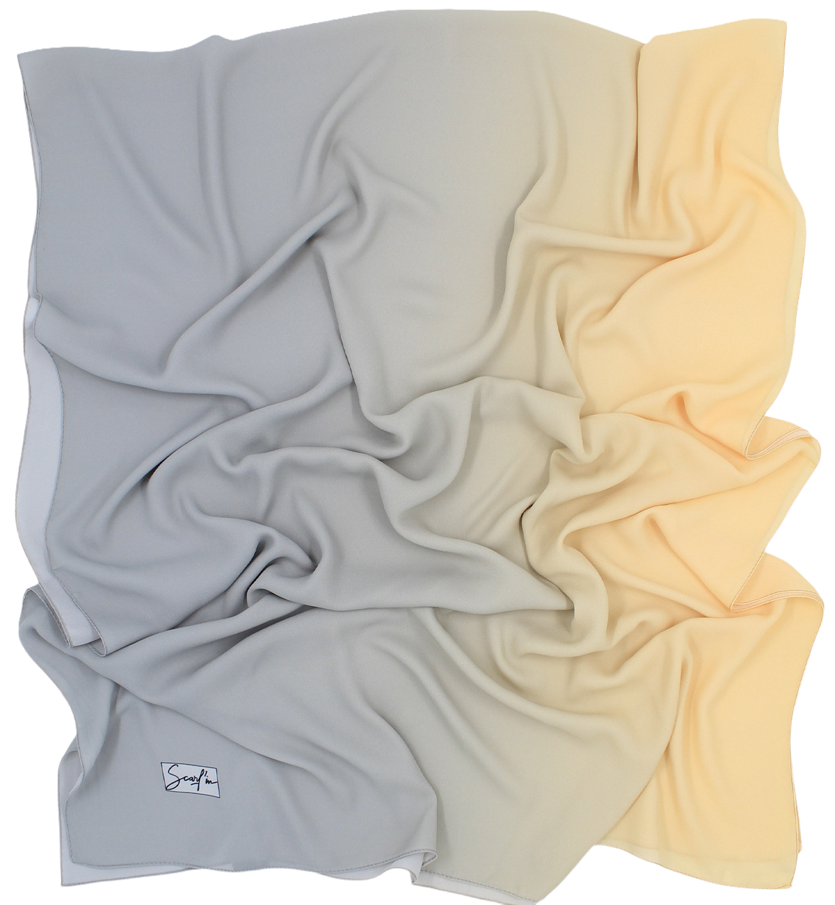 CHALE YAOMY® DÉGRADÉ - Gris to jaune