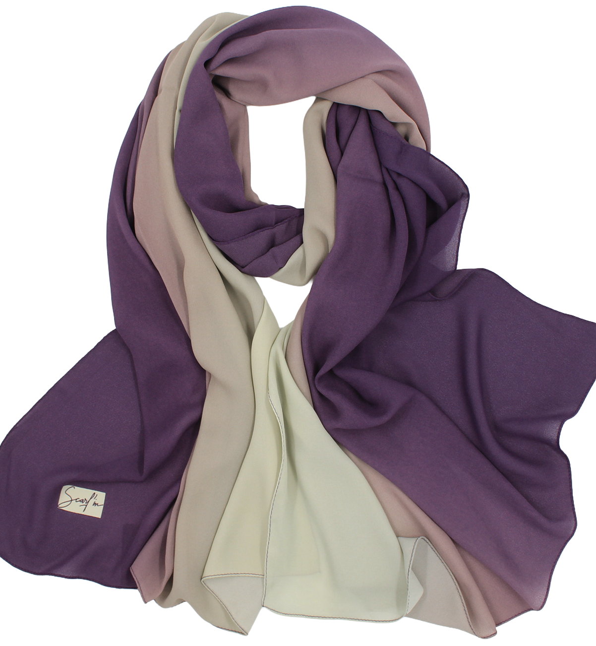 CHALE YAOMY® DÉGRADÉ - Violet to anis
