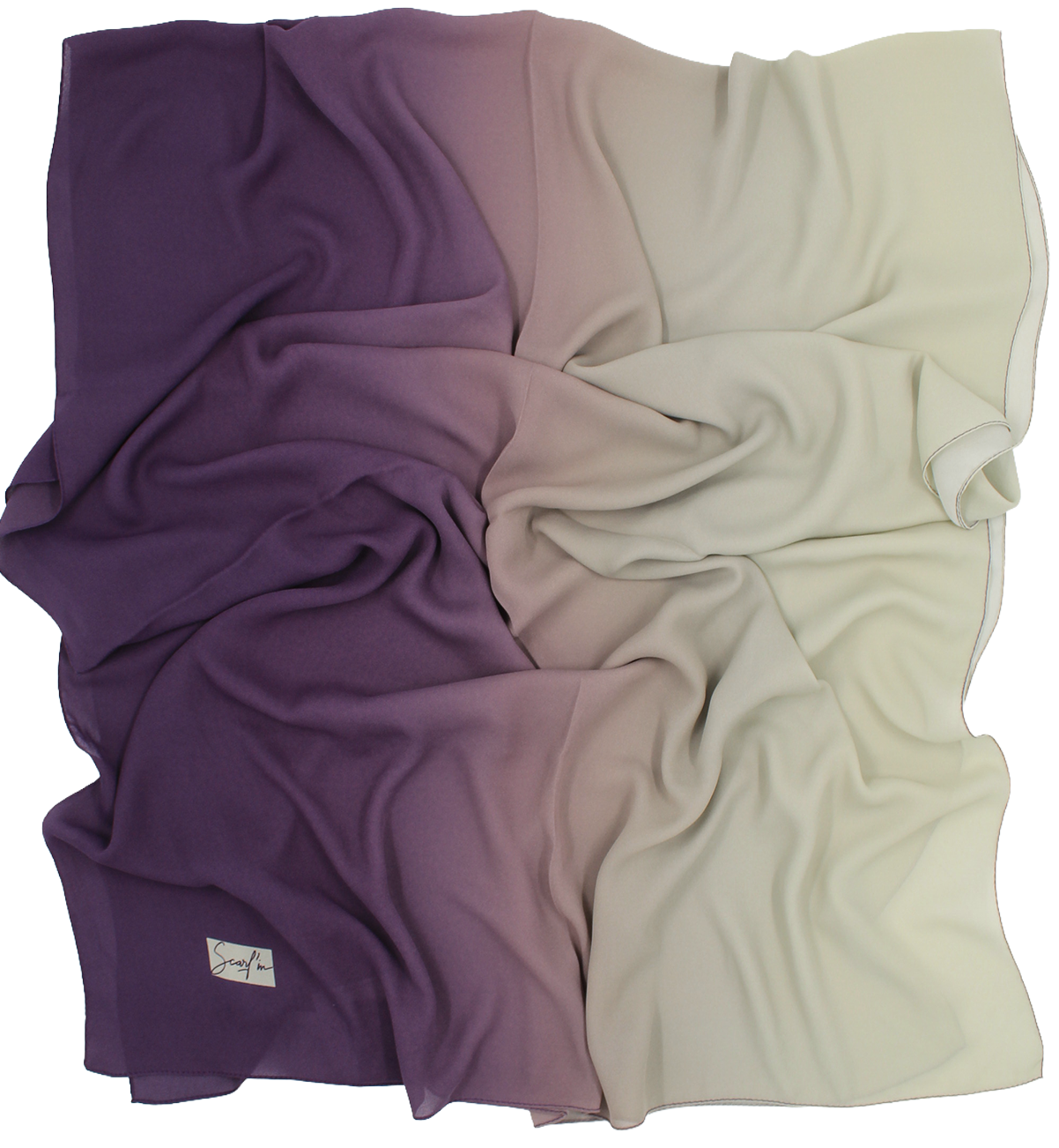 CHALE YAOMY® DÉGRADÉ - Violet to anis