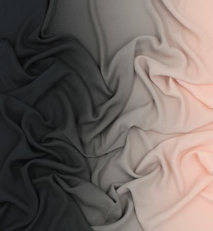 CHALE YAOMY® DÉGRADÉ - Noir to rose