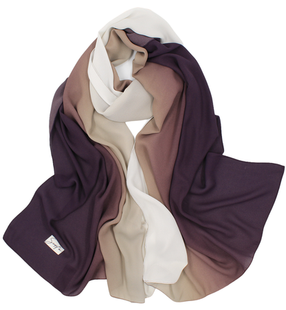 CHALE YAOMY® DÉGRADÉ - Amethyste to blanc
