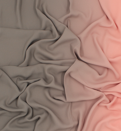CHALE YAOMY® DÉGRADÉ - Mocha to rose