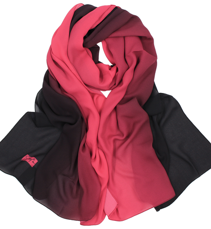 CHALE YAOMY® DÉGRADÉ - Noir to fuschia