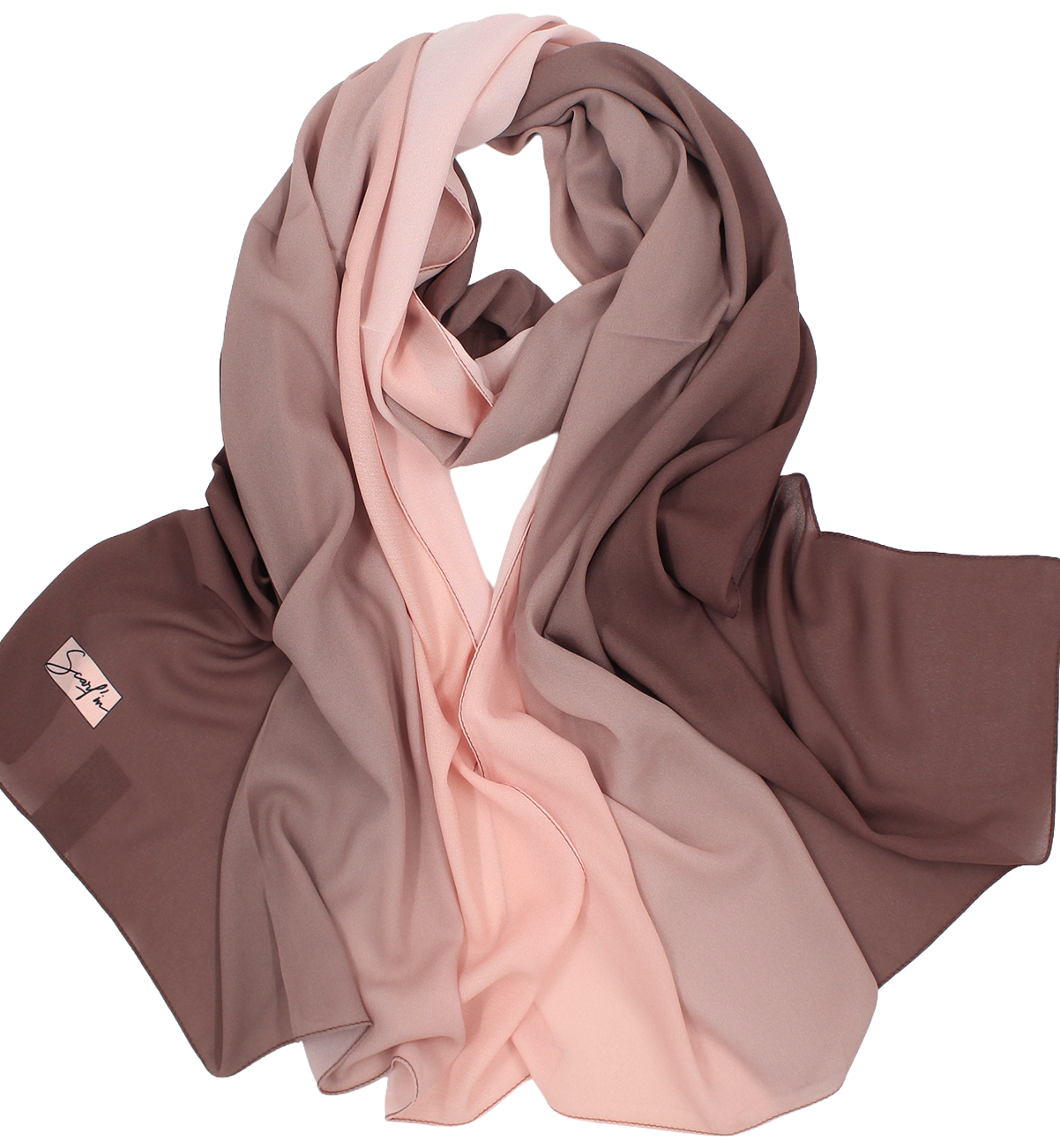 CHALE YAOMY® DÉGRADÉ - Taupe to rose