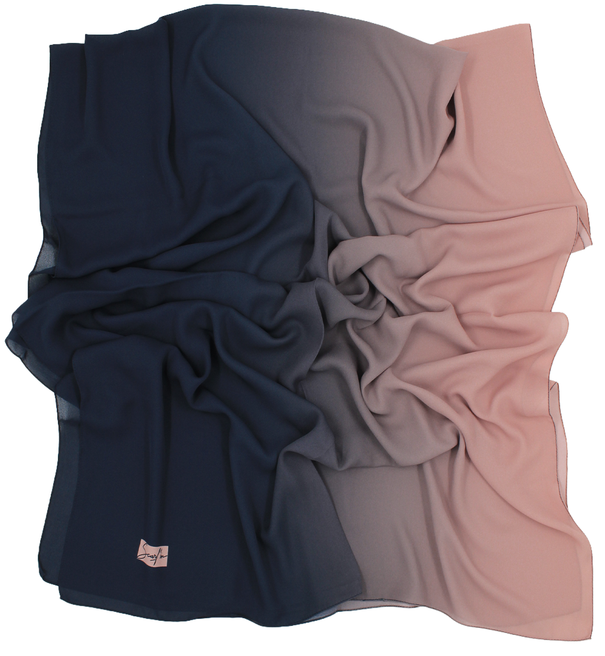 CHALE YAOMY® DÉGRADÉ - Marine to rose