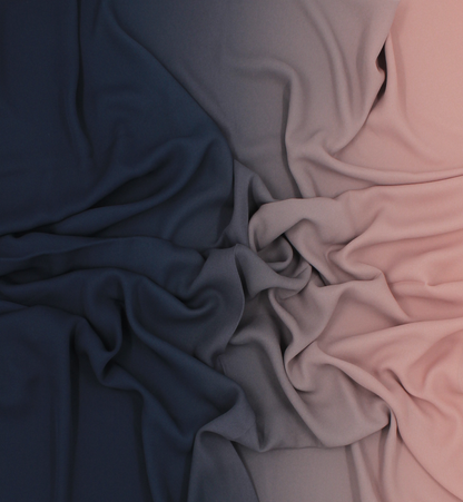 CHALE YAOMY® DÉGRADÉ - Marine to rose