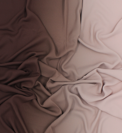 CHALE YAOMY® DÉGRADÉ - Chocolat to rose nude