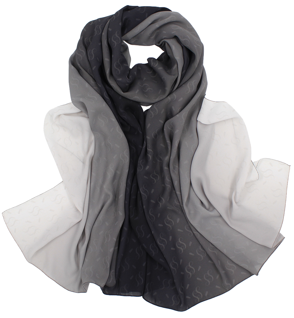 CHALE YAOMY® DÉGRADÉ - Monogy Noir to blanc