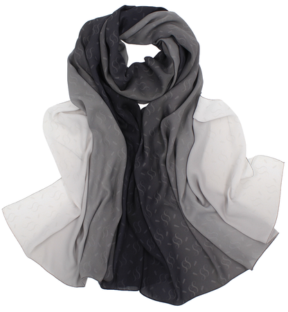 CHALE YAOMY® DÉGRADÉ - Monogy Noir to blanc