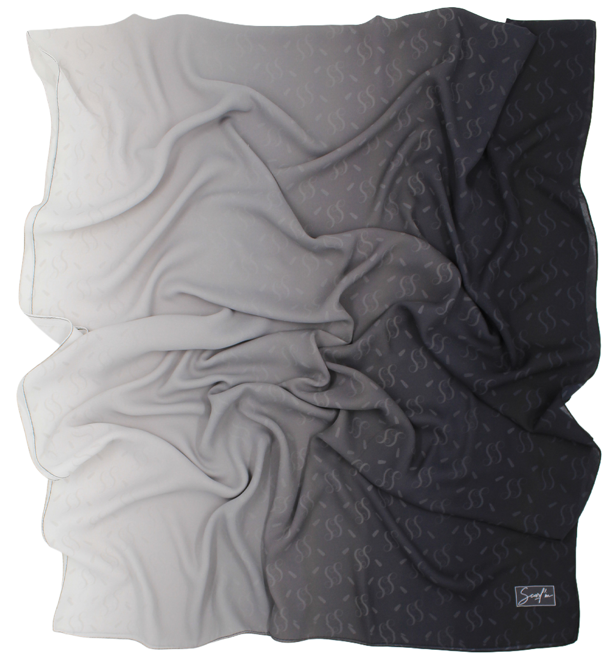 CHALE YAOMY® DÉGRADÉ - Monogy Noir to blanc