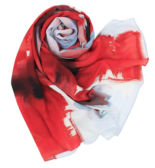 CHÂLE YAOMY® "DINEZA" - Rouge