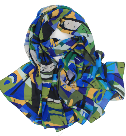 CHÂLE YAOMY® "DIWA" - Bleu