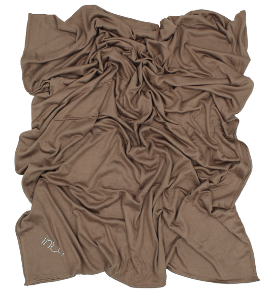 CHÂLE EMALY® "SIMPLE" - Noisette