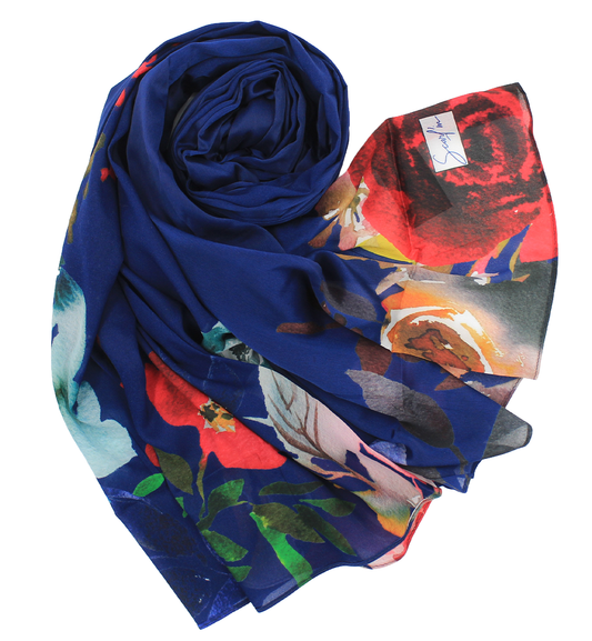 Satin spécial "EDGA" - Bleu