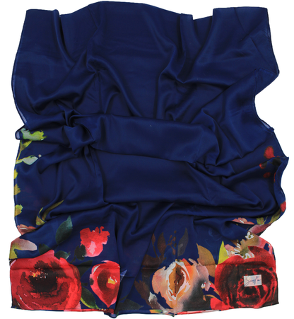 Satin spécial "EDGA" - Bleu